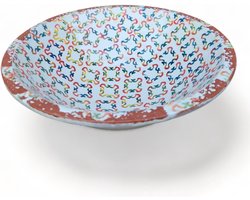 Trendy Aardewerk Schalen Porto Multicolor 33x12 cm Handgemaakt