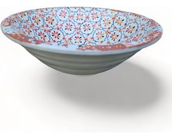 Trendy Aardewerk Schalen Porto Multicolor 34x12 cm Handgemaakt