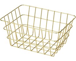 Trendy Gouden Opbergmand voor Badkamer en Woonkamer