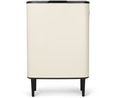 Trendy Meije Loft Bin - Prullenbak 60 Liter - Vuilnisbak - Afvalbak - Metaal - Licht Beige