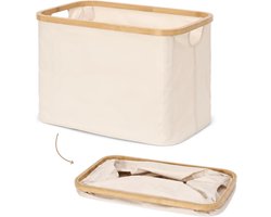 Trendy Meije® Opvouwbare Wasmand - Licht Beige - 40 Liter - Wasbox - Heupwasmand