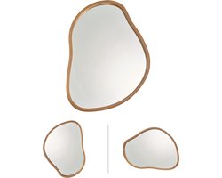 Trendy Meije® Organische Wandspiegel - Eiken - 70x50 cm - Spiegel