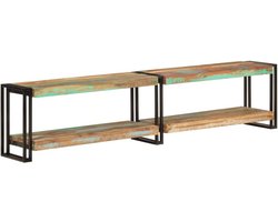 Trendy Tv-meubel 180x30x40 cm van massief gerecycled hout - Elegante tv-kast voor jouw interieur