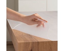 TRENTE - Dubbelzijdig gematteerde tafelzeil 2mm - geschikt voor hoogglans, gelakt, stenen en glazen tafels - 80cm x 200cm