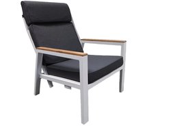 Trestino Stefano Relax Tuinstoel Verstelbaar - Teak/Wit