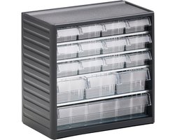 Treston onderdelenkast serie 290C, 16 schuifladen