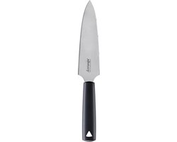 Triangle Gekarteld Taartmes 18 cm – Dubbele Functie – Zwart RVS – Vaatwasserbestendig