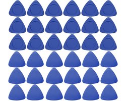 Triangle Pry Opening Tool - 100Pcs Plastic Triangle Pry voor Mobiele Telefoon - Laptop - Tafel - LCD Scherm - Case Demontage - Blauw - Gitaar Picks (Dik + Dun)