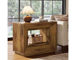 Tribesigns Bijzettafel | Nachtkastje | Bruin | MDF | 90x45x70 cm (H x B x D)