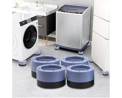 Trillingsdempers Wasmachine - 4 Stuks - Wasmachine Verhoger - Extra Dik - Wasmachine Dempers - Stapelbaar - Droger - Vaatwasser