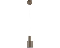 TRIO AGUDO - Hanglamp - Taupe - excl. 1x E27 4 W - Plafondbevestiging - In hoogte verstelbaar