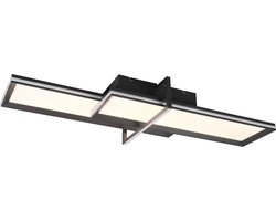 TRIO CHARLESTON - Plafondlamp - Antraciet - incl. 1x SMD 22 W - Licht apart schakelbaar - Plafondbevestiging - Geheugenfunctie - Geheugenfunctie via de wandschakelaar - Lichtbron niet vervangbaar - Niet dimbaar