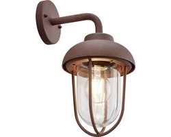 TRIO DUERO - Wandlamp - Roestkleur - excl. 1x E27 4W - Buitenverlichting - IP44