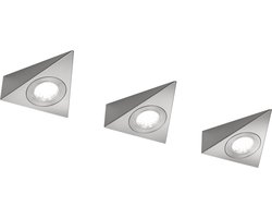 TRIO ECCO - Wandlamp - Nikkel mat - incl. 3x SMD 3 W - Snoerschakelaar - Zwenkbaar - Wandmontage - FLEX - Connect