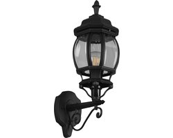 TRIO ELVO - Wandlamp - Zwart mat - excl. 1x E27 4W - Buitenverlichting - IP23