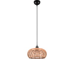 TRIO INGA - Hanglamp - Natuurlijk - Rotan - excl. 1x E27 4W