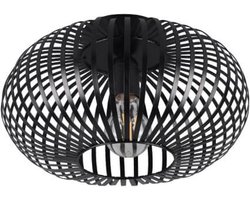TRIO JOHANN - Plafondlamp - Zwart mat - excl. 1x E27 4 W - Verlichting omhoog en omlaag