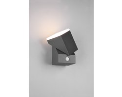 Trio Leuchten Avon Wandlamp 1X SMD LED 7W IP54 Bewegingssensor Antraciet