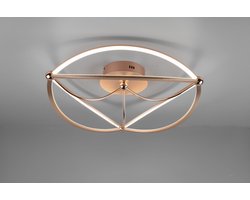 Trio Leuchten jacky - Plafondlamp - 1 lichts - Ø 62 cm - Goud/messing