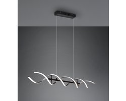 Trio leuchten - LED Hanglamp - Hangverlichting - 45W - Aanpasbare Kleur - Dimbaar - Rechthoek - Geborsteld Zilver - Aluminium