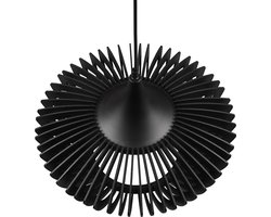 Trio leuchten - LED Hanglamp - Hangverlichting - E27 Fitting - Rond - Zwart - Aluminium