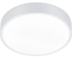 Trio leuchten - LED Plafondlamp - Plafondverlichting - 28W - Aanpasbare Kleur - Dimbaar - Rond - Wit - Aluminium