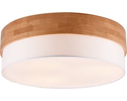 Trio leuchten - LED Plafondlamp - Plafondverlichting - E14 Fitting - 3-lichts - Rond - Nikkel/Wit - Aluminium
