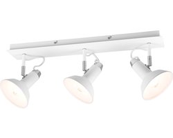 Trio leuchten - LED Plafondspot - E14 Fitting - 3-lichts - Rechthoek - Wit - Aluminium