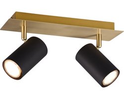 Trio Leuchten Marley Opbouwspot 2x GU10 Zwart Goud