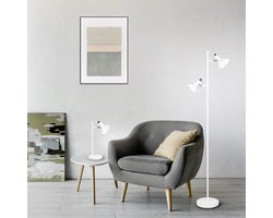 Trio Leuchten Roxie - Vloerlamp - Wit