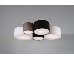 Trio Leuchten sectos - Plafondlamp - 5 lichts - L 90 cm - Wit