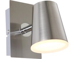 TRIO Leuchten Spot Coupe 1 - Plafond spot - 1 lichts - D 155 mm - staal