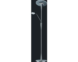 TRIO Leuchten - Vloerlamp met leeslamp - 1 lichts - H 1950 mm - Staal