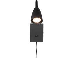 Trio Leuchten Wandlamp Wanda 1X GU10 Max 10W Zwart