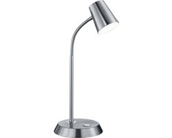 TRIO NARCOS - Tafellamp - Nikkel mat - incl. 1x SMD 6,9 W - 4-stappen TOUCH - Flexibel - Patroon bescherming