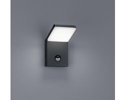 TRIO PEARL - Wandlamp - Antraciet - incl. 1x SMD 8W - Bewegingssensor - Buitenverlichting - IP54