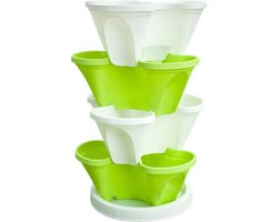 Trio plantenpot - stapelbaar - inclusief bodem - 5 niveaus