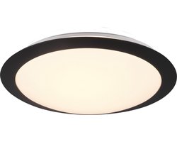 TRIO UMBERTO - Plafondlamp - Zwart mat - incl. 1x SMD 12 W - Plafondbevestiging - Lichtbron niet vervangbaar - Niet dimbaar - Badkamerverlichting