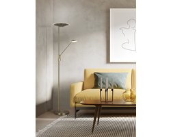 Trio - Vloerlamp BRANTFORD - Oud messing - 0x0x180 cm