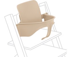 Tripp Trapp Baby Set van Stokke, Natural - Verander de Tripp Trapp stoel in een kinderstoel - Afneembare zitting voor 6-36 maanden - Compatibel met Tripp Trapp-modellen na mei 2006