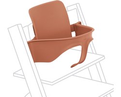 Tripp Trapp Baby Set van Stokke, Terracotta - Maak van de Tripp Trapp-stoel een kinderstoel - Afneembare zitting voor 6-36 maanden - Past bij Tripp Trapp-modellen van na mei 2006