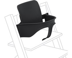 Tripp Trapp Baby Set van Stokke, Zwart - Maak van de Tripp Trapp-stoel een kinderstoel - Afneembare zitting voor 6-36 maanden - Past bij Tripp Trapp-modellen van na mei 2006