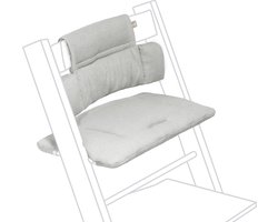 Tripp Trapp Klassiek kussen, Nordic Grey - Combineer met de Tripp Trapp stoelvoor ondersteuning en comfort - Machinewasbaar - Past op alle Tripp Trapp stoelen