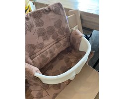 Tripp Trapp - zitkussen, verkleiner, babyinsert, kussen - Pure Baby Love - oudroze met blaadjes