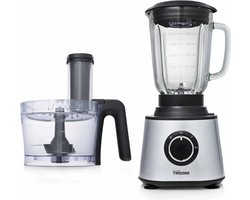 Tristar Foodprocessor & Blender MX-4823 - Multifunctionele keukenmachine voor raspen, blenden en snijden - 1.5 Liter - Inclusief blenderkan - RVS messen -