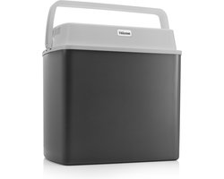 Tristar Koelbox KB-7424 - Coolbox 22 liter - Lichtgewicht met handvat - Thermo-elektrisch koelsysteem - Met 12V stekker voor onderweg en in auto - Om te vormen naar 230V netstroom stekker - Grijs