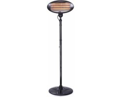 Tristar Terrasverwarmer KA-5287 - Patio Heater - Quartz – Partytent Verwarming - Terras Heater - 3 standen - Staand & Muurbevestiging - 2000 Watt