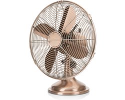 Tristar VE-5970 - Retro tafel ventilator - Ø30 cm - Koperen afwerking - 3 snelheidsstanden