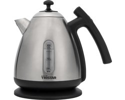 Tristar Waterkoker met temperatuurregeling RVS - WK-3403 - 1.7 liter - 2200W - Digitale Waterkoker met tot 2u warmhoudfunctie - Instelbare temperatuur - Retro waterkoker - Geschikt voor babyvoeding, verschillende thee-soorten matcha, groen, zwart