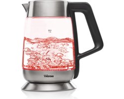 Tristar Waterkoker WK-3375 - 1.8 liter - 2200W - Instelbare temperatuur - Glazen - Multi Color LED